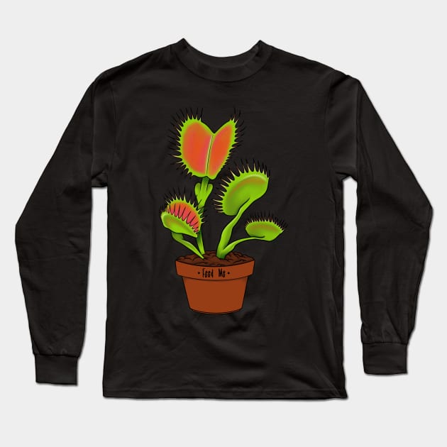 Botanical plant Carnivorous Plant Dionaea Musciplua | Venus Fly Trap Long Sleeve T-Shirt by Venus Fly Trap Shirts